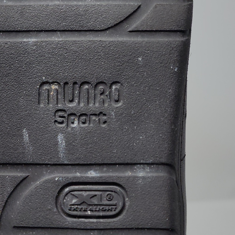 Munro Sport Sneaker 9.5 Women Tori Oxford Pewter Brown Leather Suede Comfort USA - Picture 10 of 13